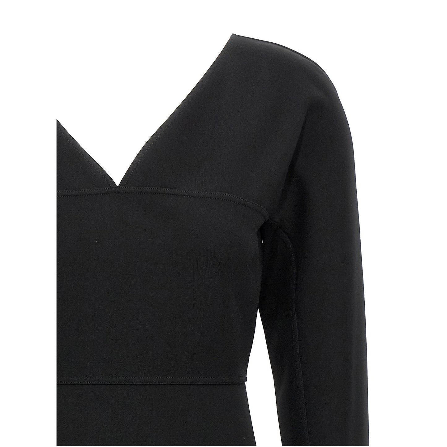 Fendi Black Viscose Midi Dress