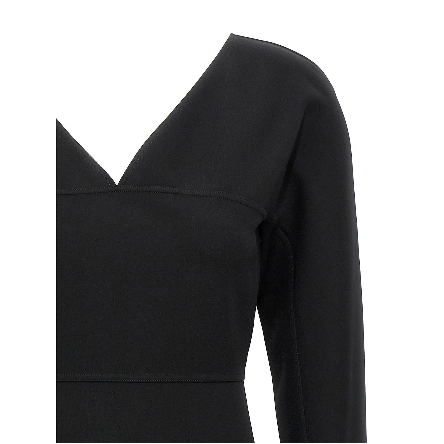 Fendi Black Viscose Midi Dress