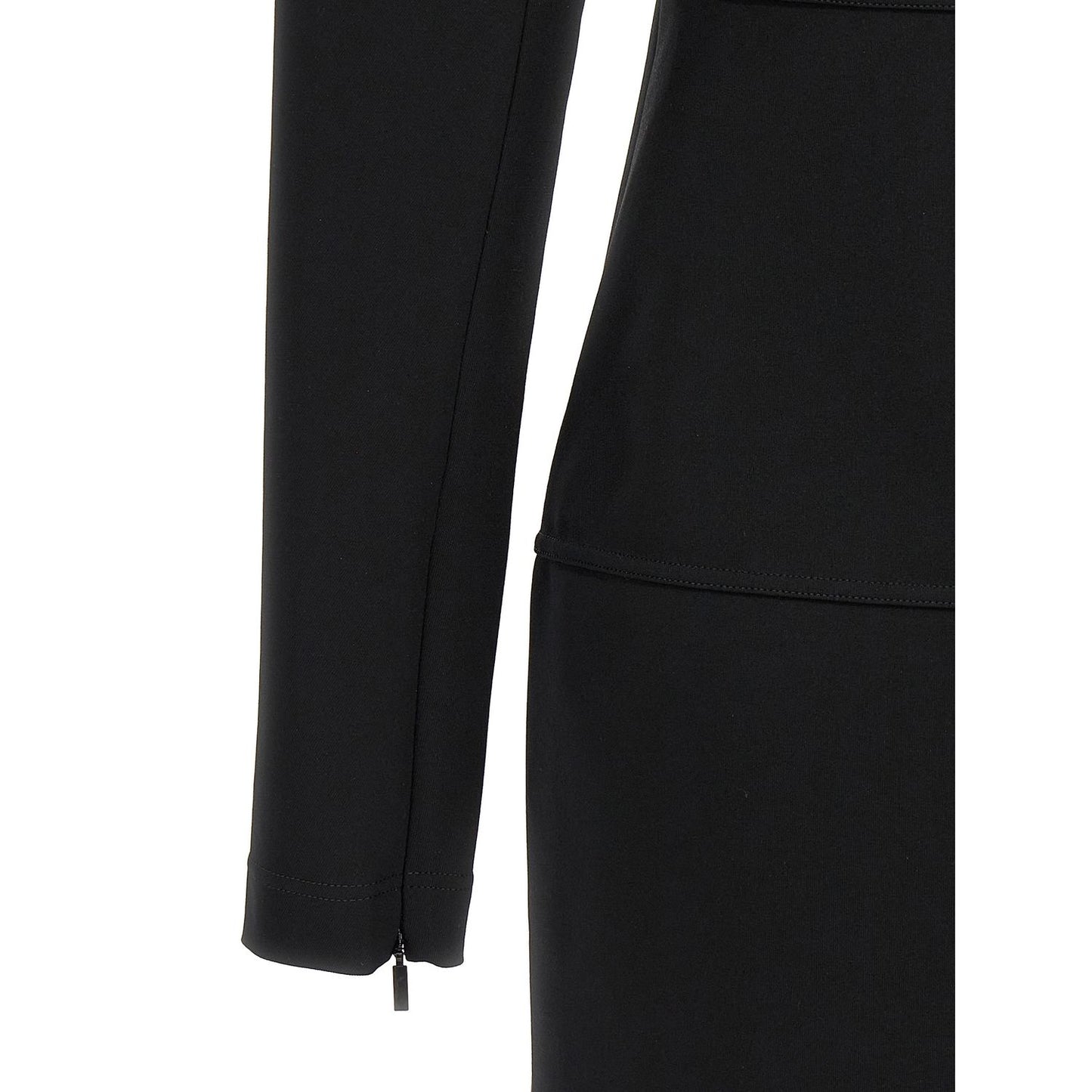 Fendi Black Viscose Midi Dress