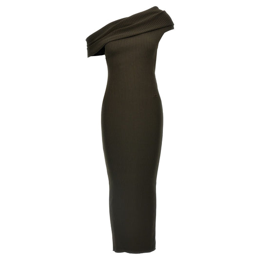 Courrèges Brown Viscose Long Dress