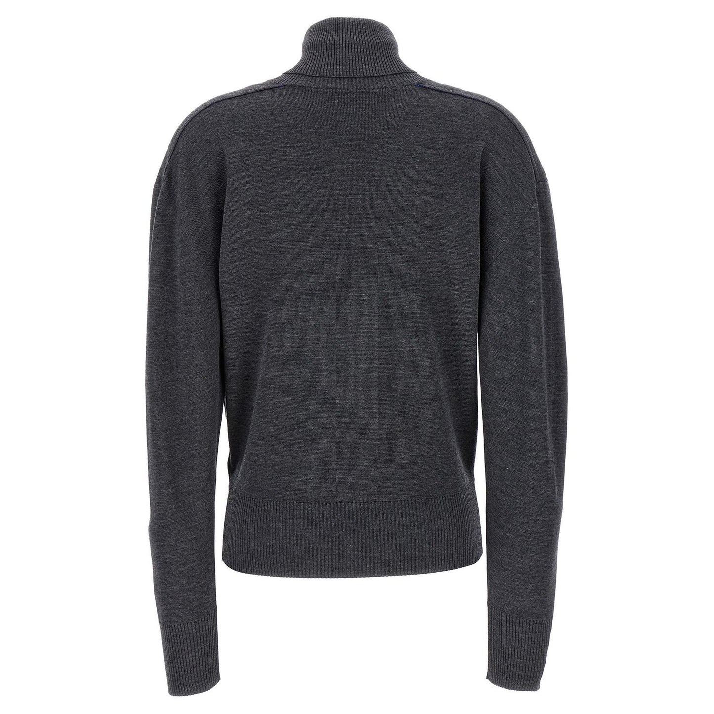 Burberry Gray Wool Cardigan