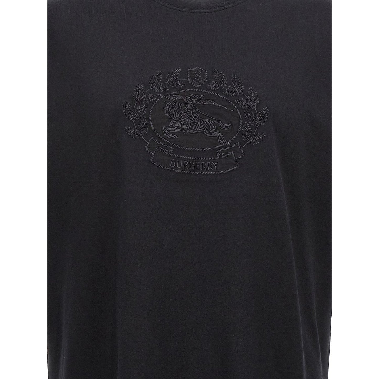Burberry Black Cotton T-Shirt