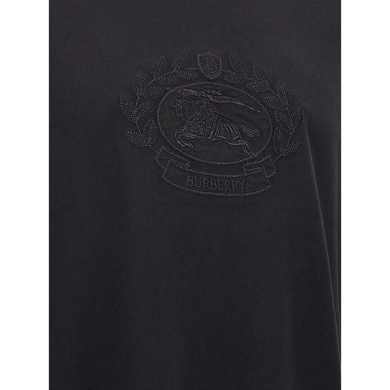 Burberry Black Cotton T-Shirt