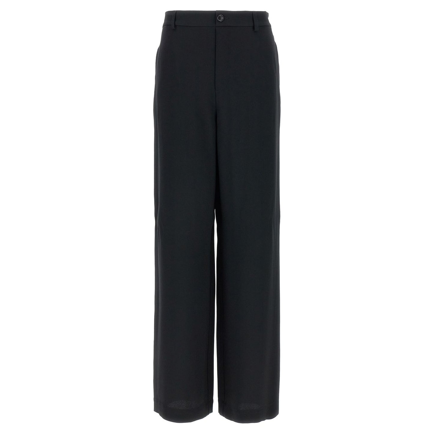 Moschino Black Acetate Casual Pants