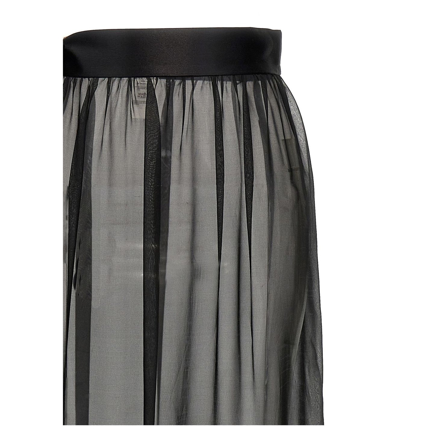 Dolce & Gabbana Black Silk Mini Skirt