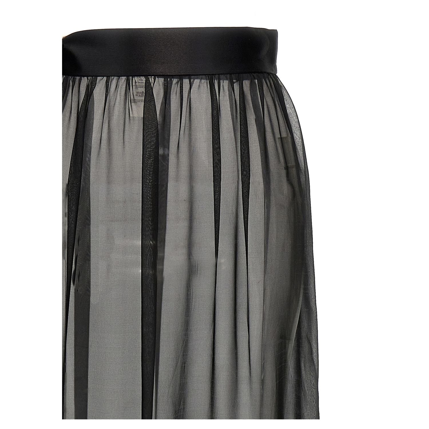 Dolce & Gabbana Black Silk Mini Skirt