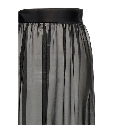 Dolce & Gabbana Black Silk Mini Skirt
