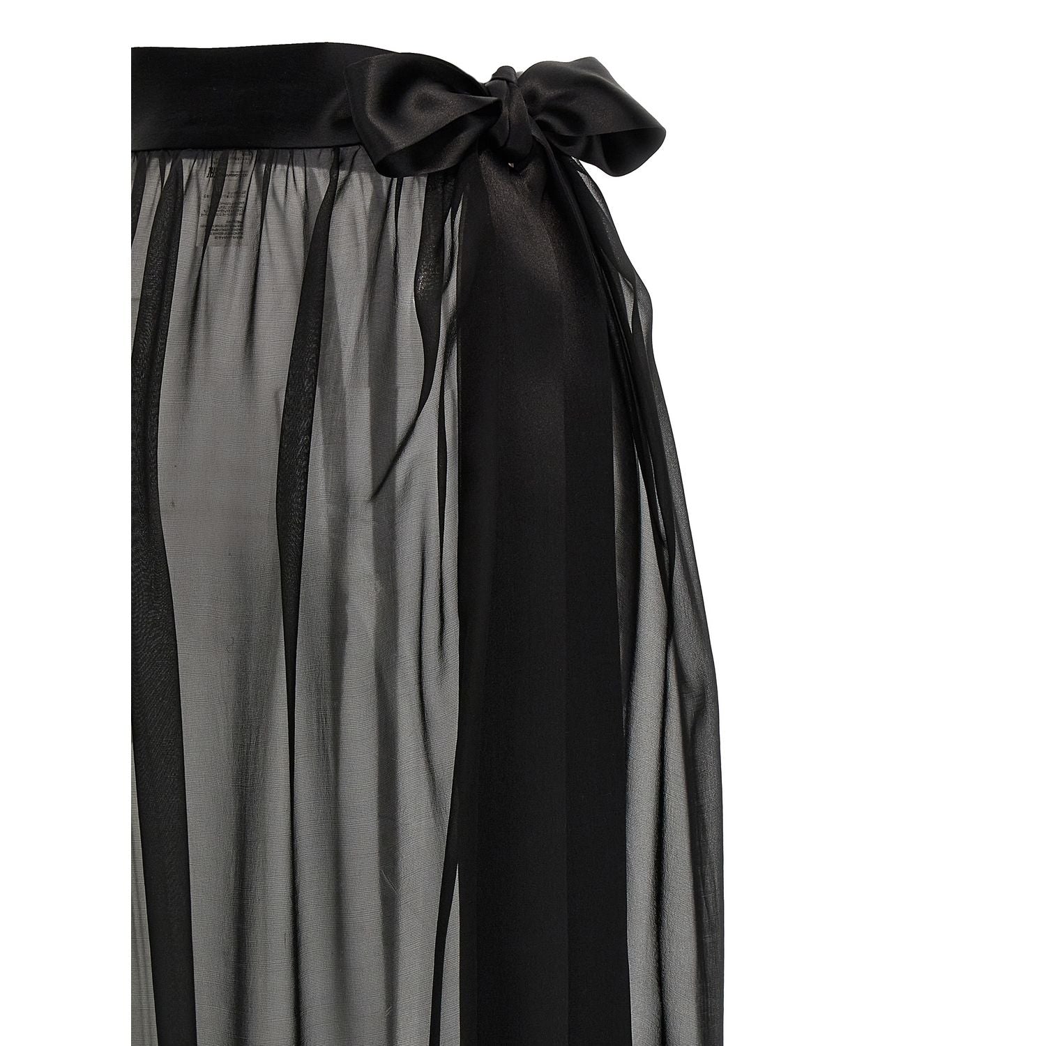 Dolce & Gabbana Black Silk Mini Skirt