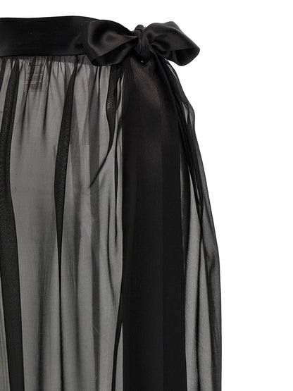 Dolce & Gabbana Black Silk Mini Skirt
