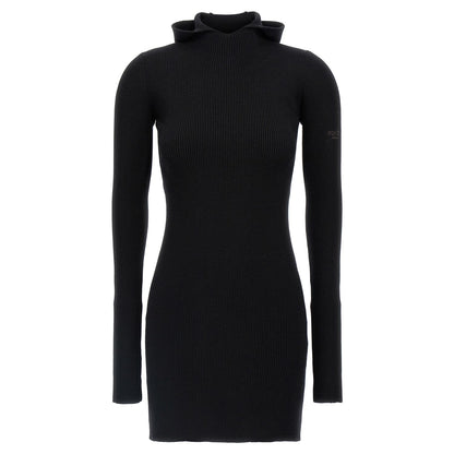 Fendi Black Wool Short Dress