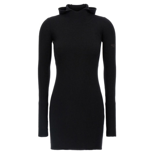 Fendi Black Wool Short Dress