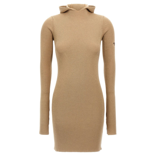 Fendi Beige Wool Short Dress