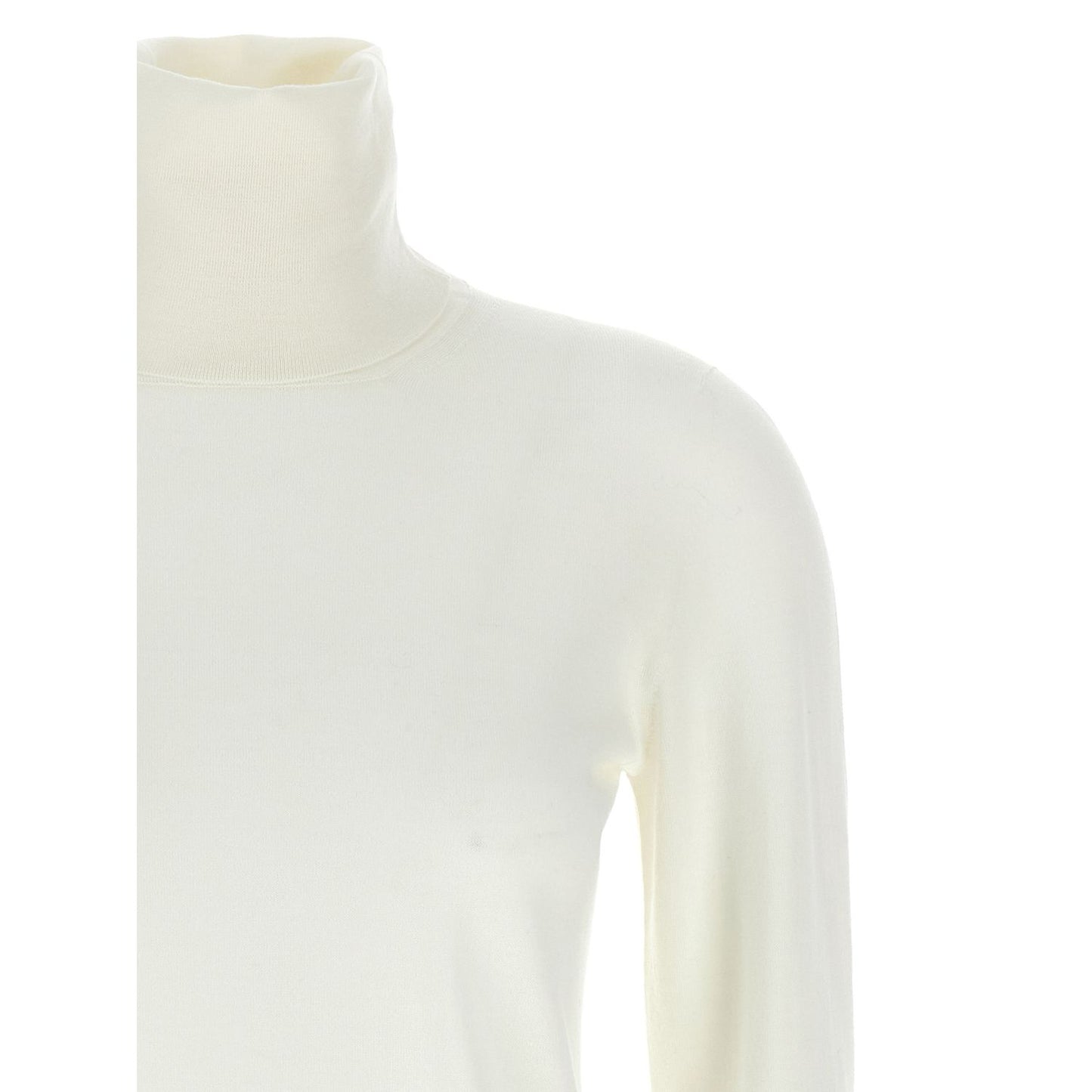 Max Mara White Virgin Wool Cardigan