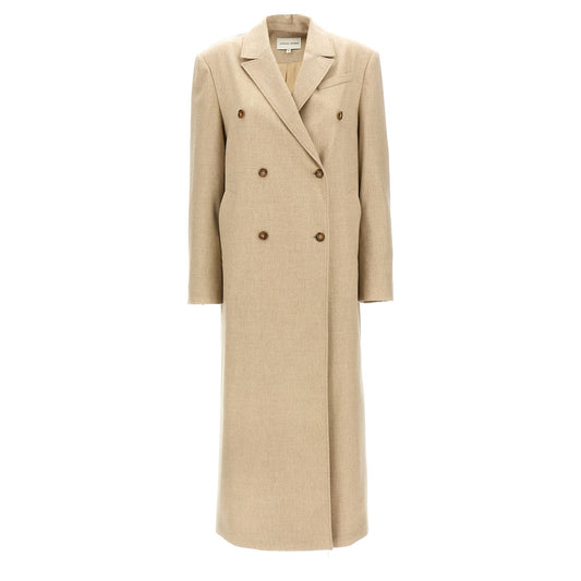 Loulou De Saison Beige Virgin Wool Coat
