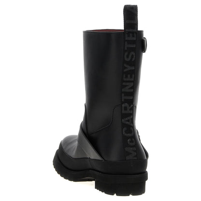 Stella McCartney Black Polyester Ankle Boots