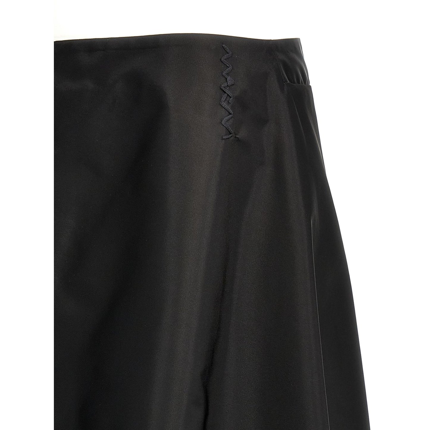 Marni Black Polyamide Midi Skirt