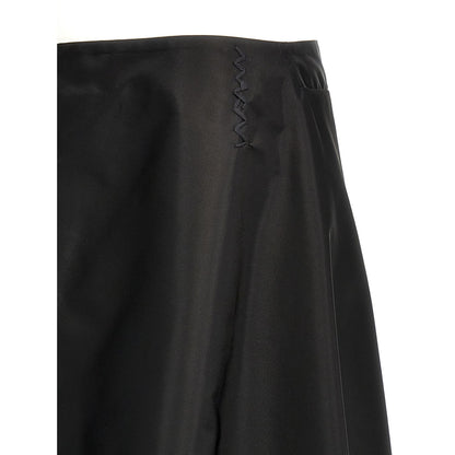 Marni Black Polyamide Midi Skirt