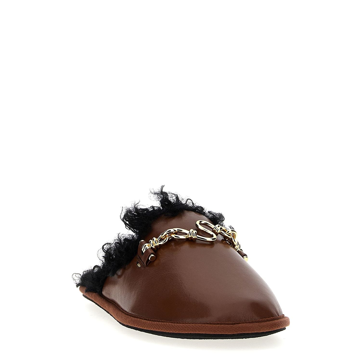 Stella McCartney Brown Polyethylene Mules