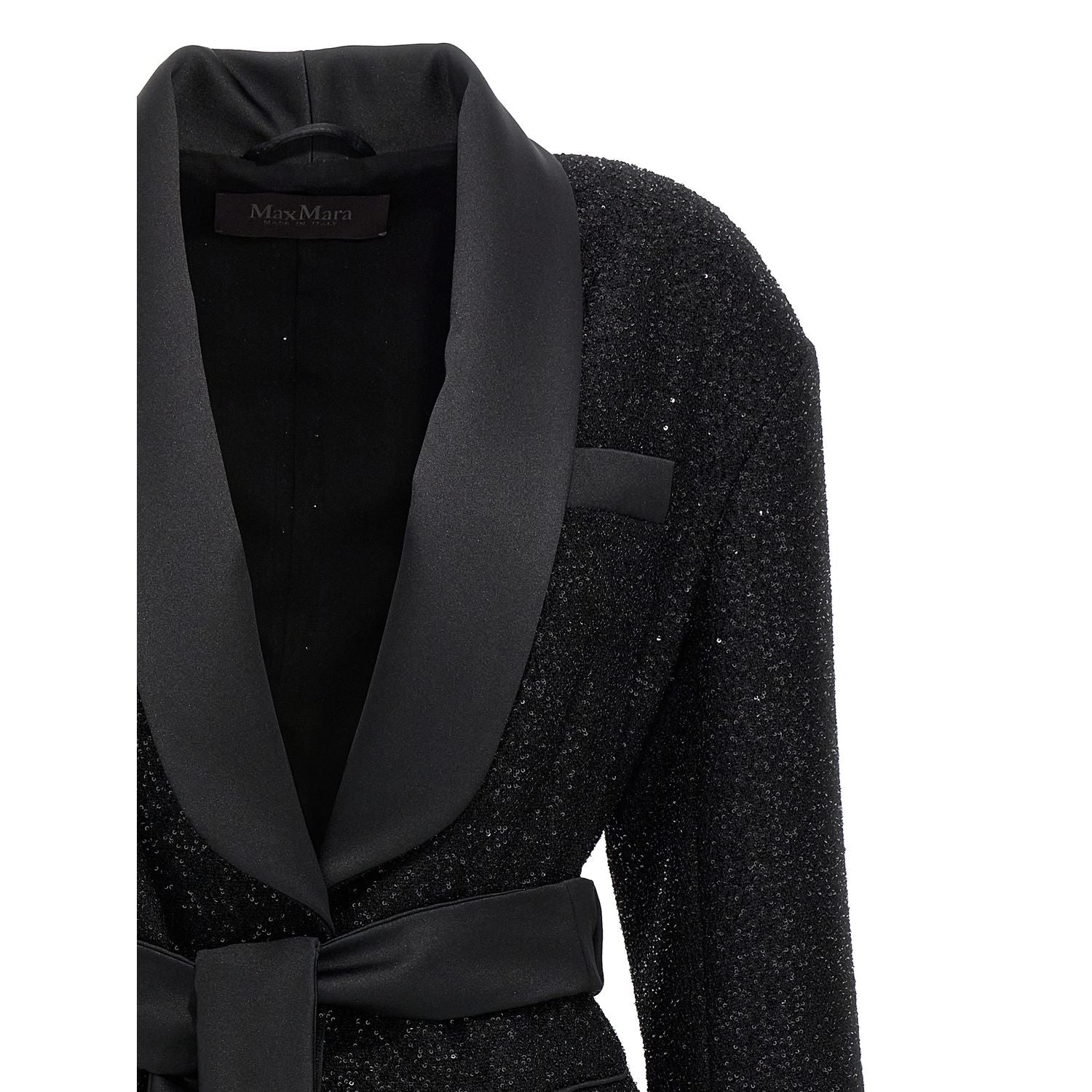 Max Mara Black Viscose Blazer