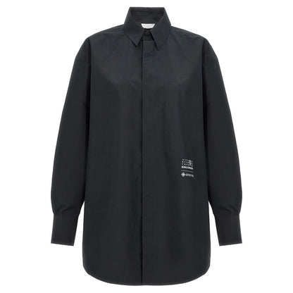 MM6 Maison Margiela Black Polyester Blouse