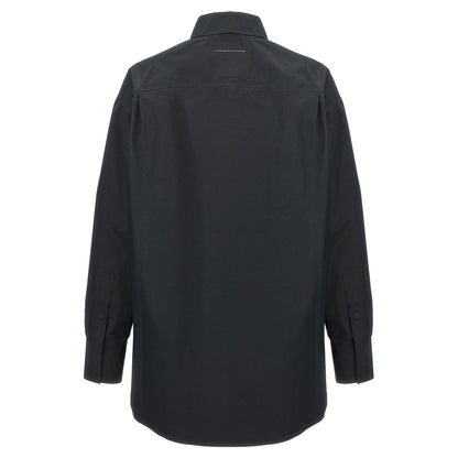 MM6 Maison Margiela Black Polyester Blouse