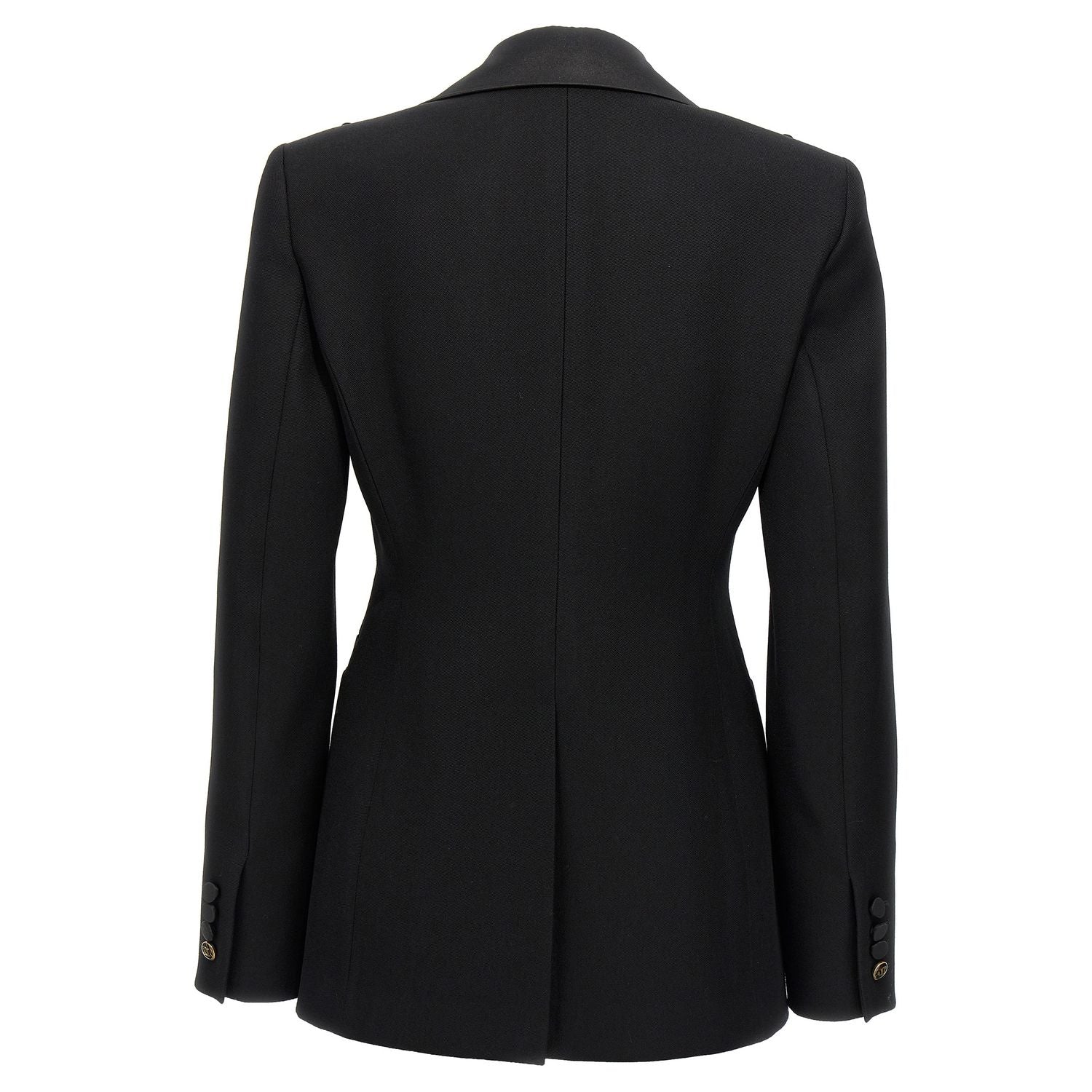 Max Mara Black Virgin Wool Blazer