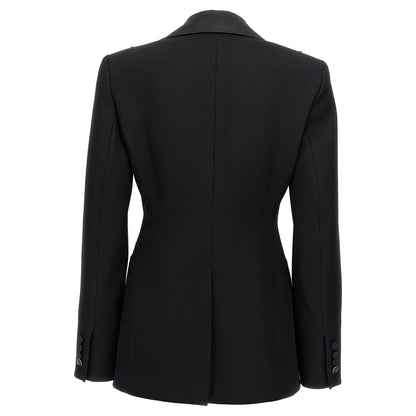 Max Mara Black Virgin Wool Blazer