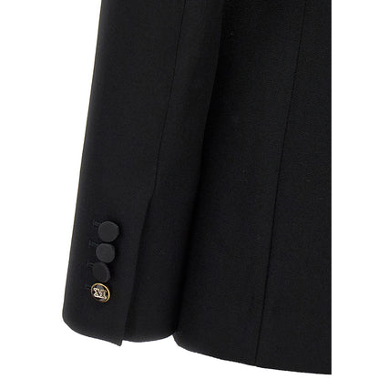 Max Mara Black Virgin Wool Blazer