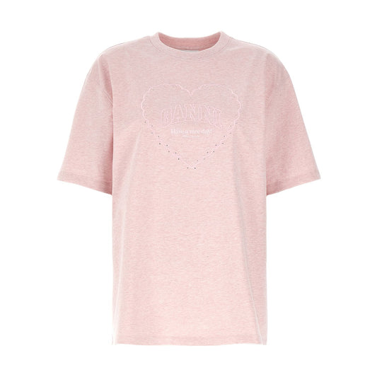 Ganni Multicolor Cotton T-Shirt