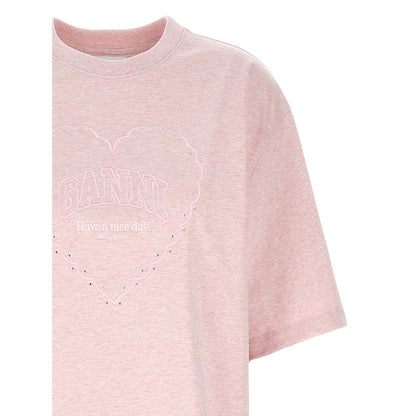 Ganni Multicolor Cotton T-Shirt
