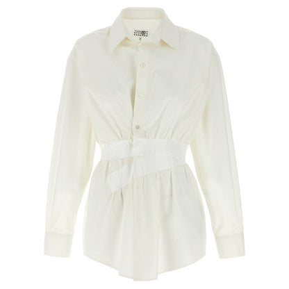 MM6 Maison Margiela White Cotton Blouse