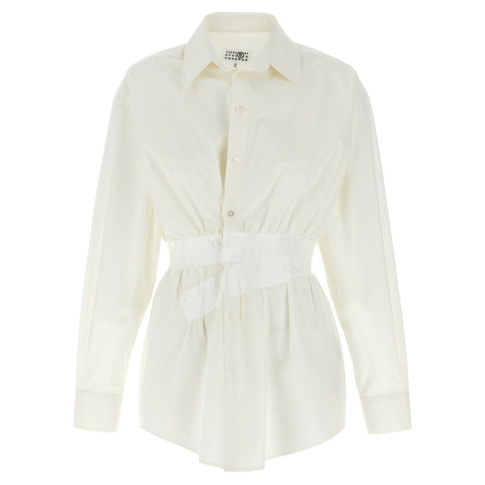 MM6 Maison Margiela White Cotton Blouse