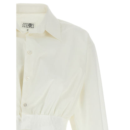 MM6 Maison Margiela White Cotton Blouse