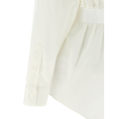 MM6 Maison Margiela White Cotton Blouse
