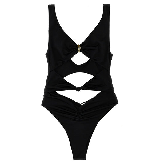 Elisabetta Franchi Black Polyamide One-Piece Swimsuit