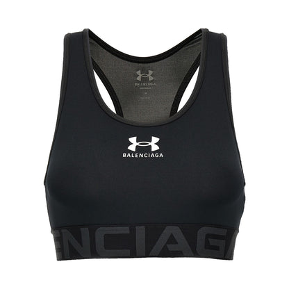 Balenciaga Black Polyester Sport Bra