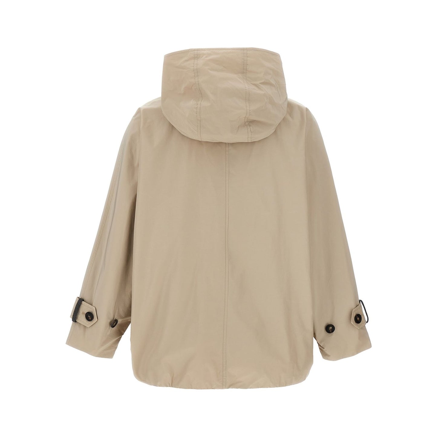 Brunello Cucinelli Beige Polyester Full-Length Jacket