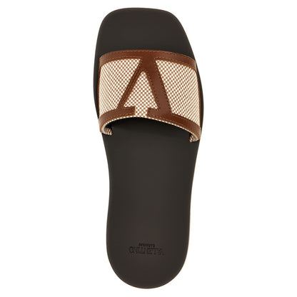 Valentino Garavani Brown Cotton Slides