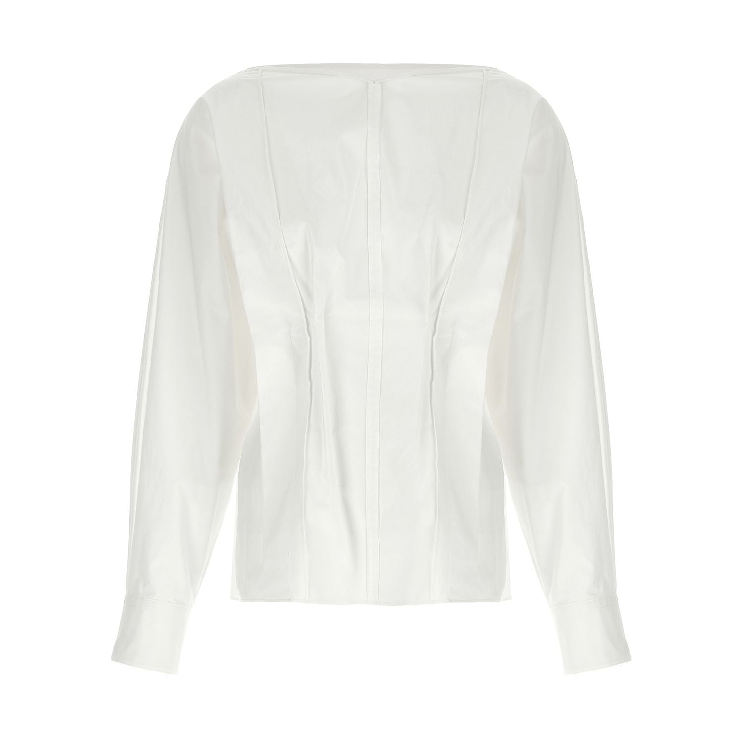 Khaite White Cotton Blouse