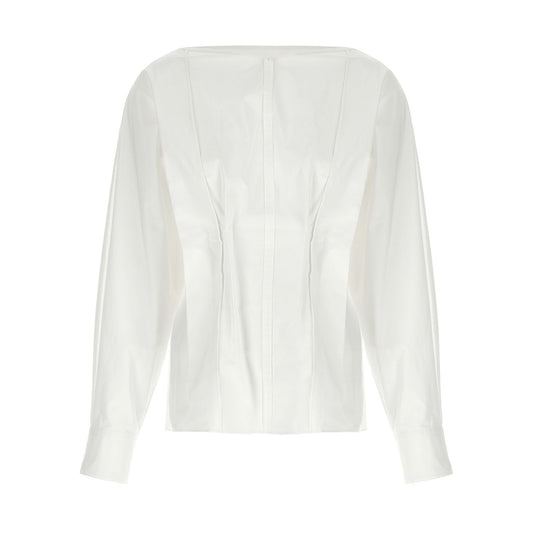 Khaite White Cotton Blouse