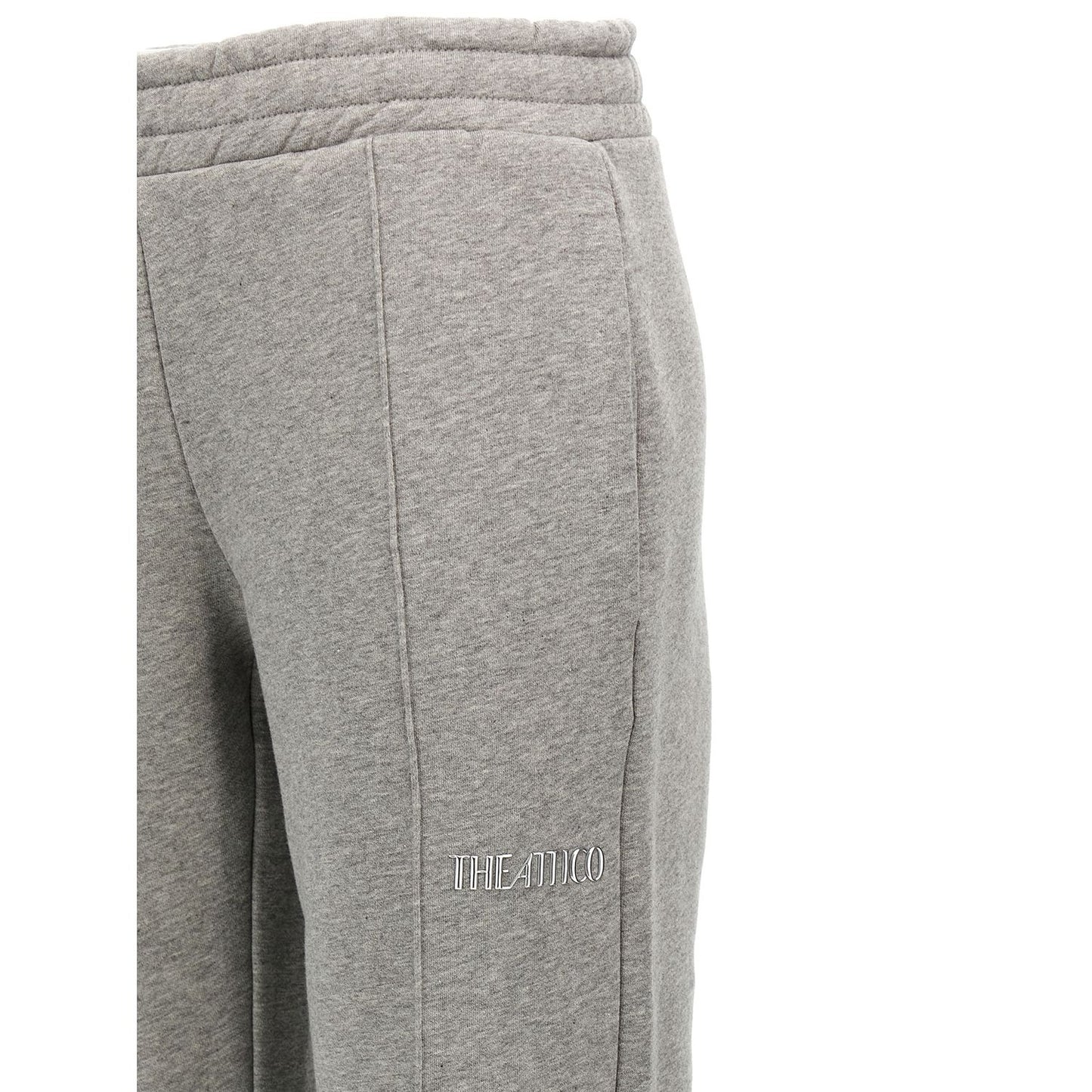 The Attico Gray Cotton Joggers (Workout Pants)