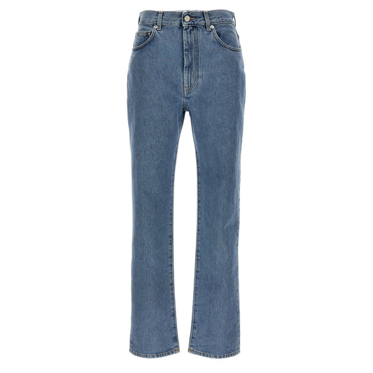 Loulou De Saison Blue Organic Cotton Straight-Leg Jeans