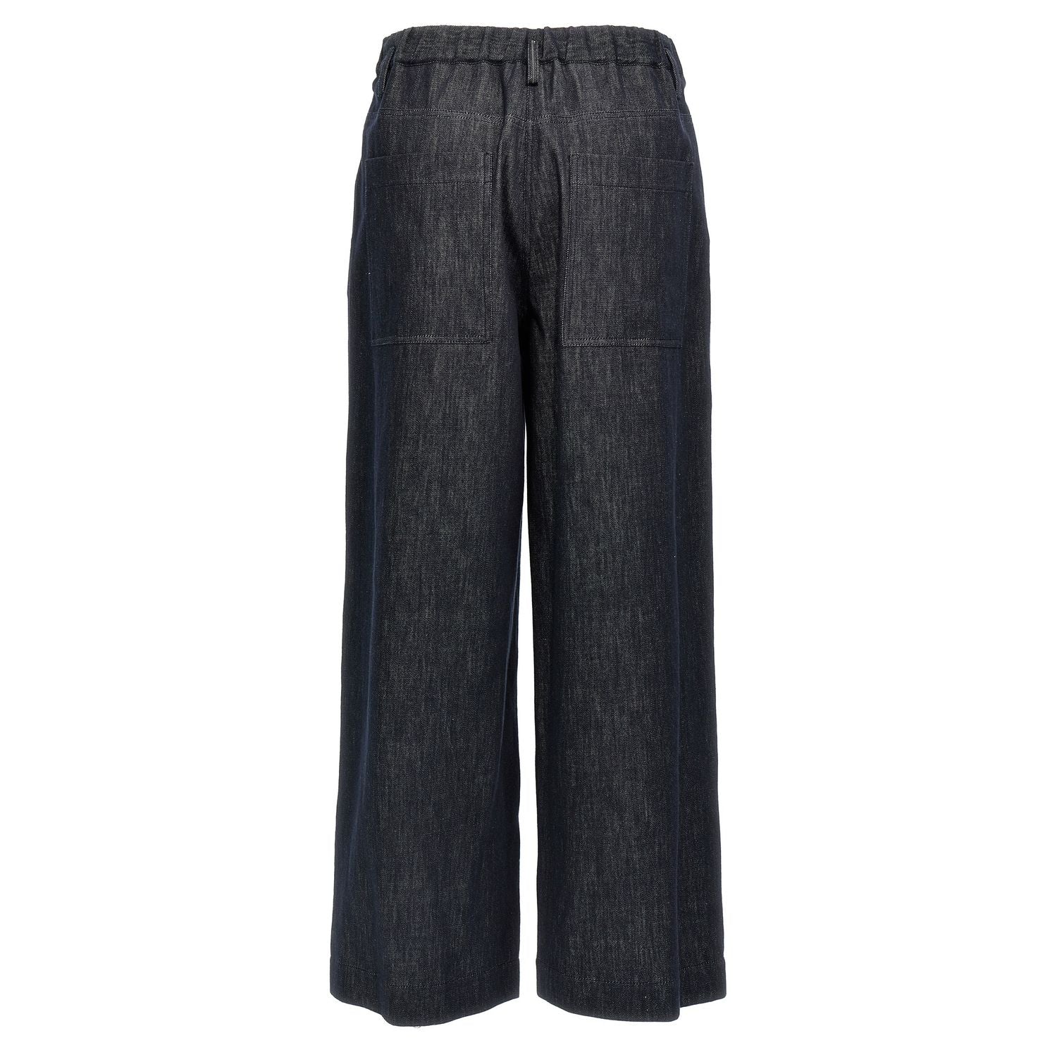 Brunello Cucinelli Blue Cotton Casual Pants