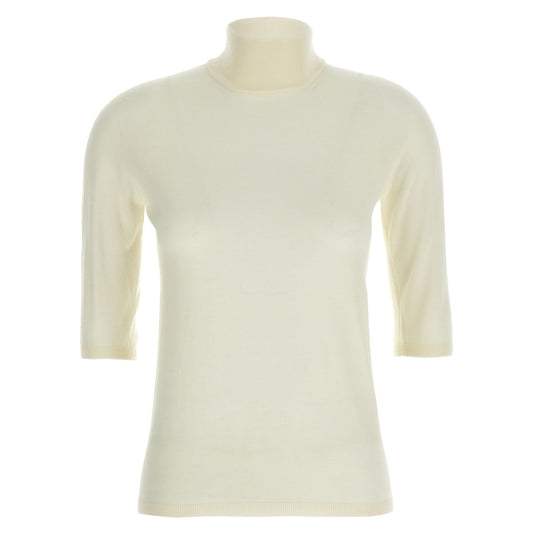 Max Mara White Virgin Wool Cardigan