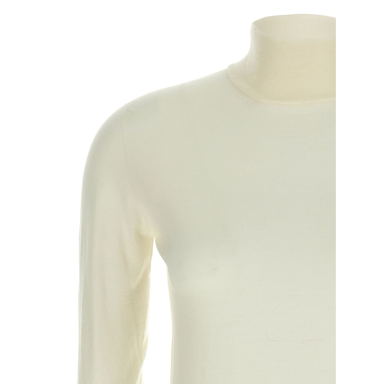 Max Mara White Virgin Wool Cardigan