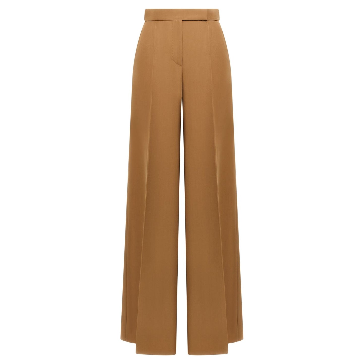 Max Mara Brown Virgin Wool Casual Pants