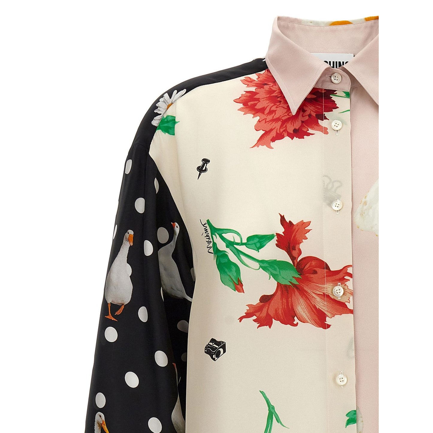 Moschino Multicolor Silk Blouse
