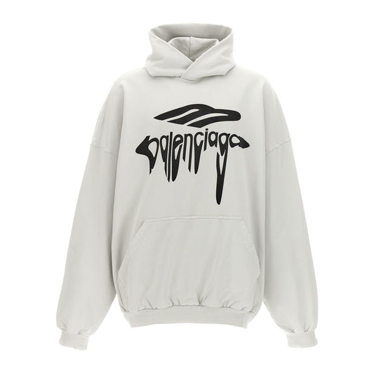Balenciaga White Cotton Sweatshirt