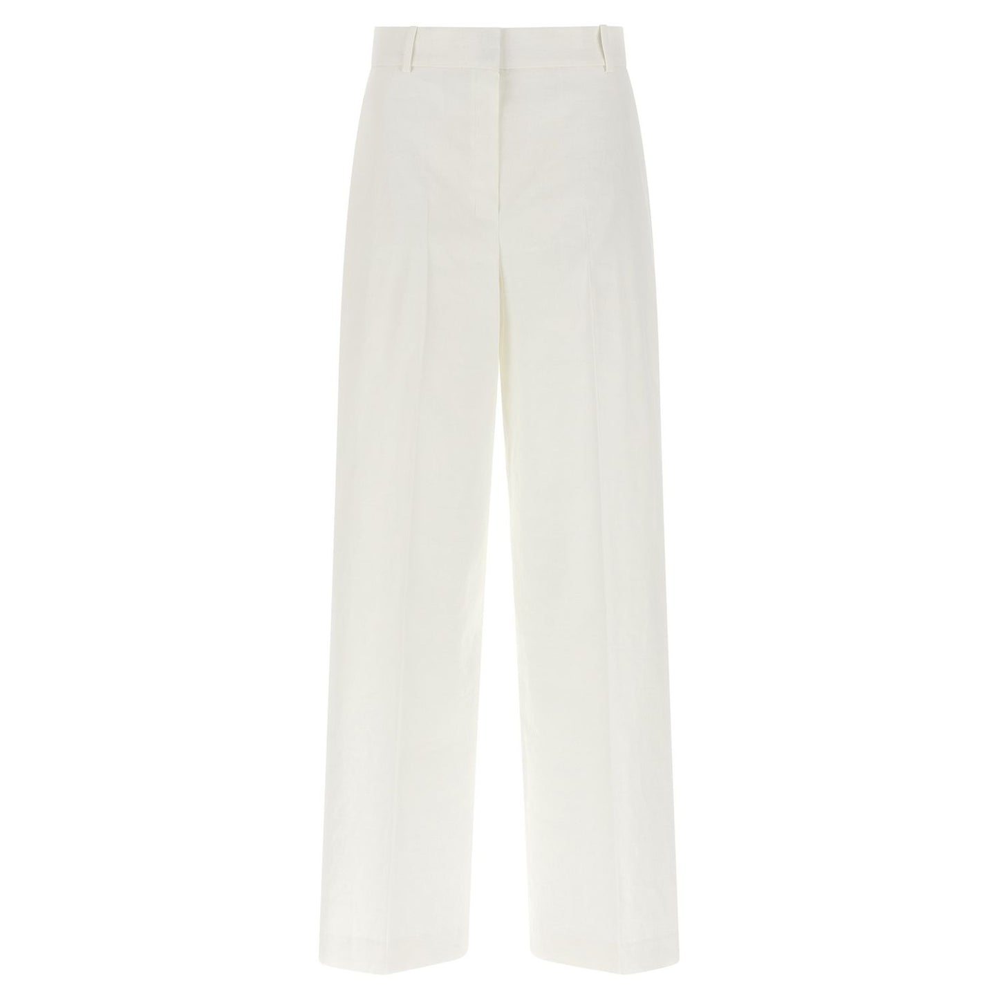 Theory White Linen Casual Pants