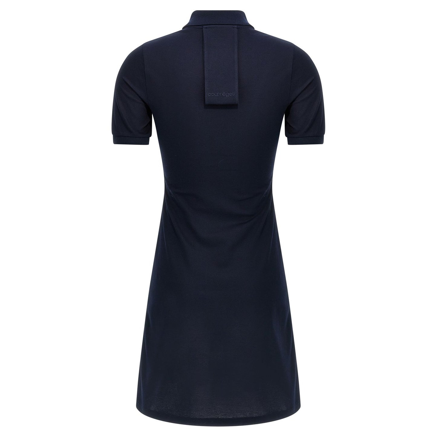 Courrèges Blue Cotton Short Dress